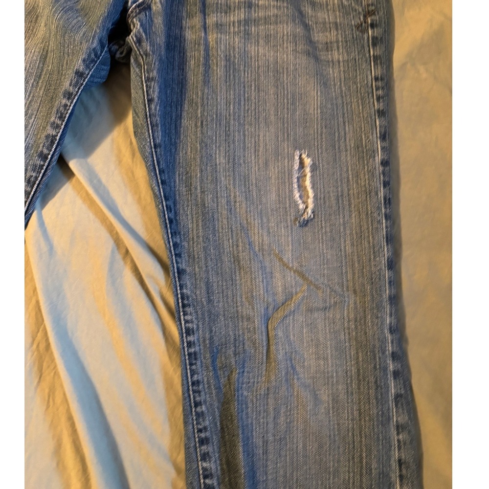 Unionbay Mens Distressed Straight Leg Blue Denim Jeans 34x34 Vintage Y2K Style - Picture 8 of 13